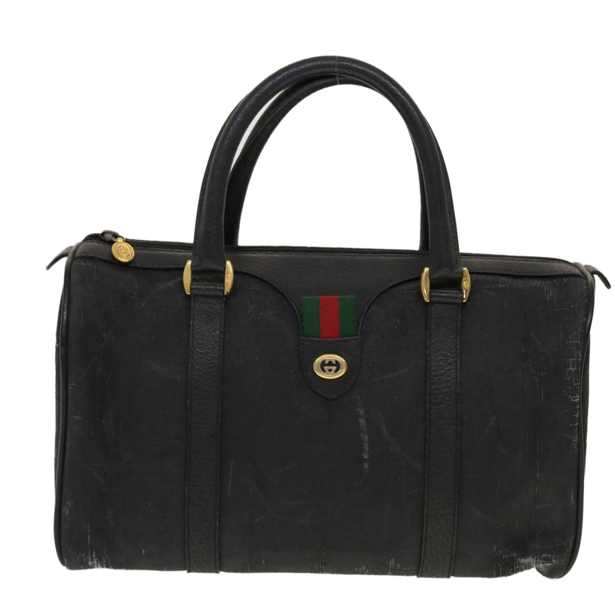 GUCCI GG Canvas Web Sherry Line Hand Bag 2Set Black Red beige tb658