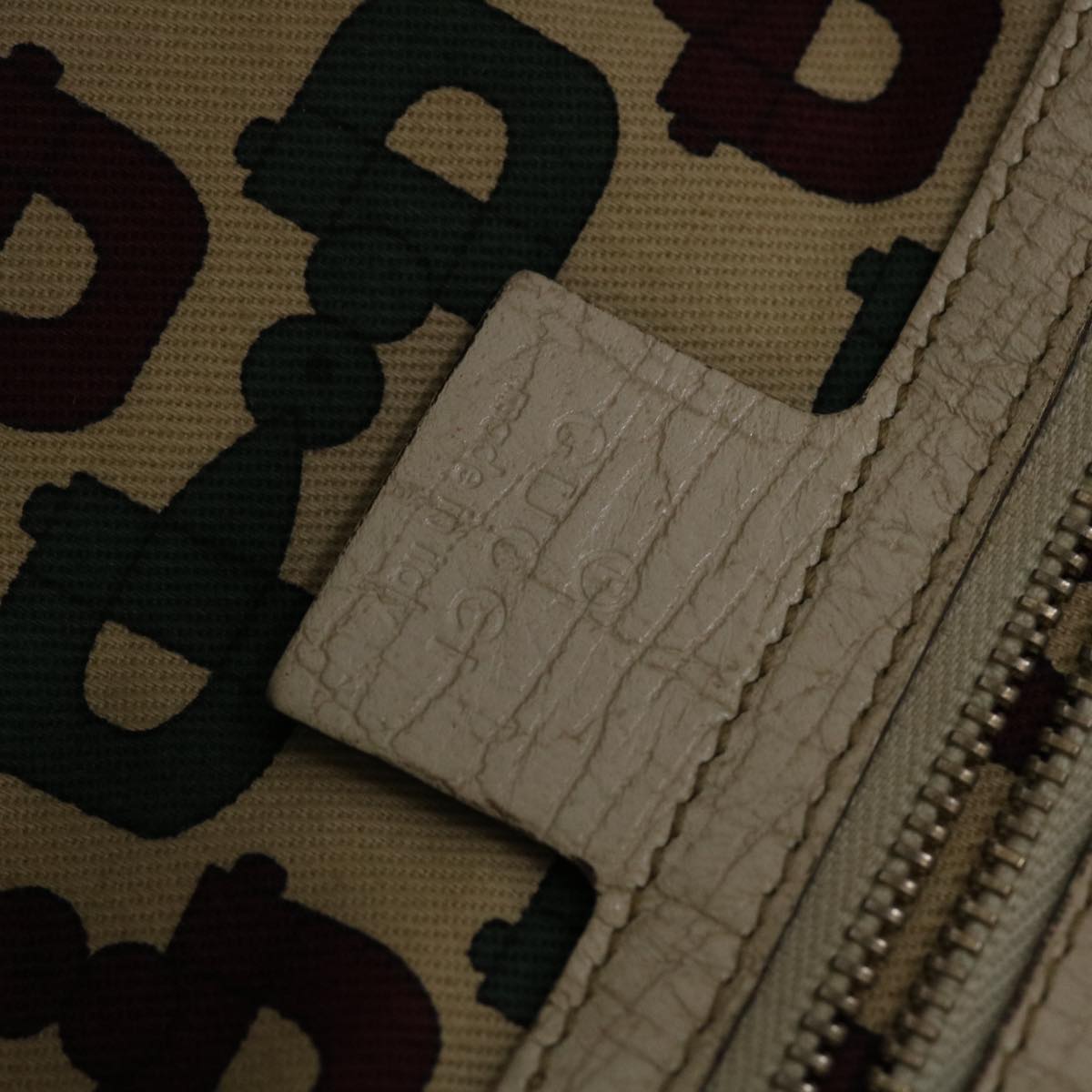 GUCCI GG Canvas Web Sherry Line Tote Bag Beige Green Red 139260 tb669