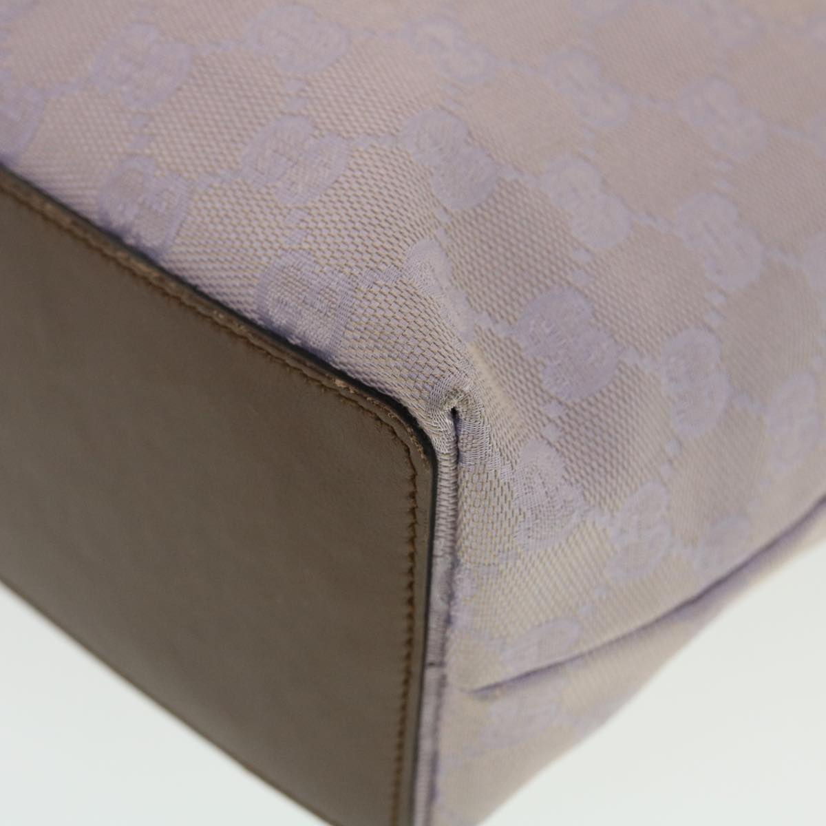 GUCCI GG Canvas Tote Bag Purple Brown 31244 tb674