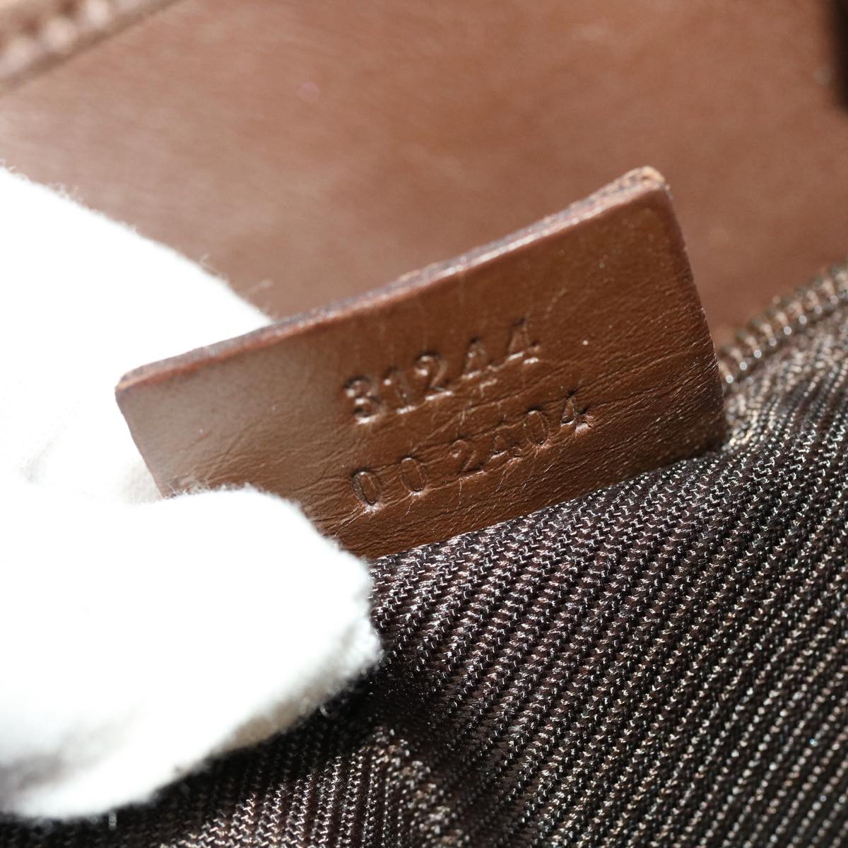 GUCCI GG Canvas Tote Bag Purple Brown 31244 tb674