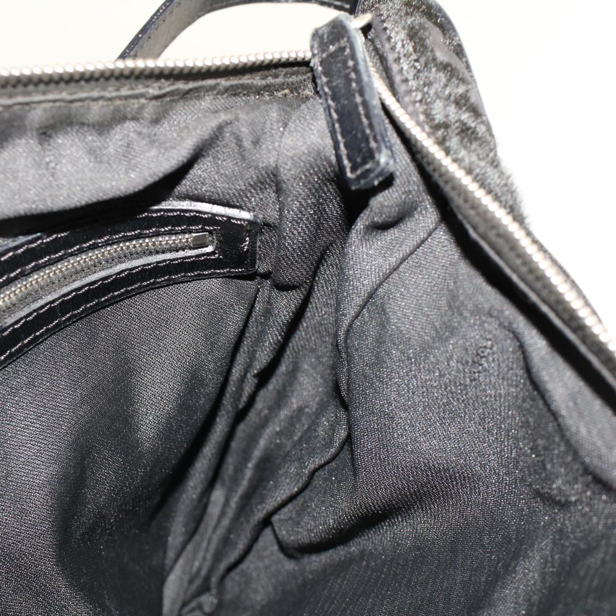 FENDI Shoulder Bag Harako leather Black tb734