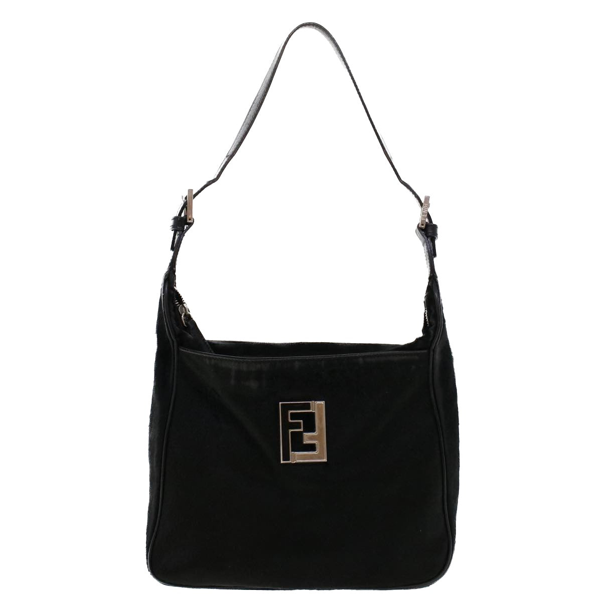 FENDI Shoulder Bag Harako leather Black tb734