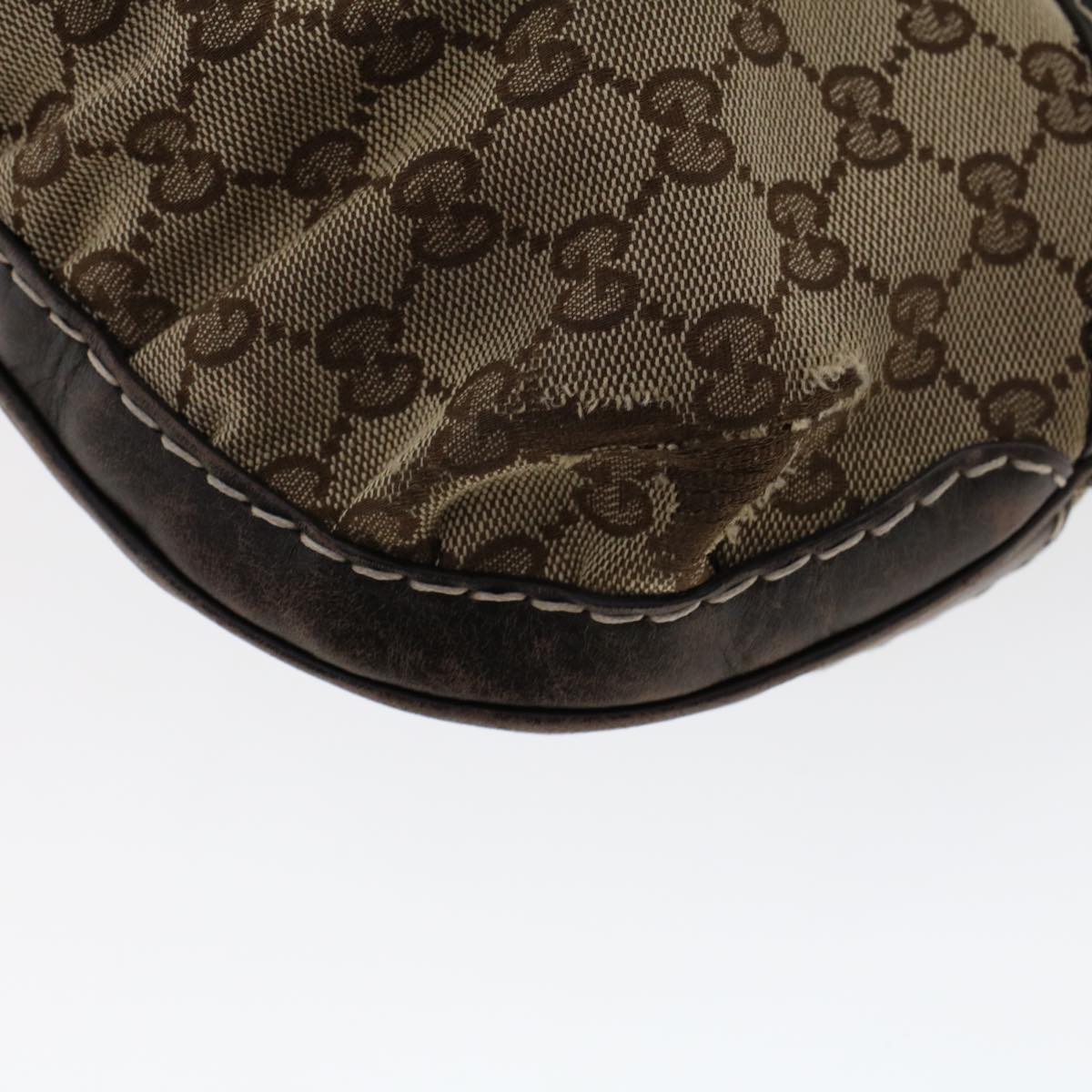 GUCCI GG Canvas Shoulder Bag Leather 2Set Beige Black tb736