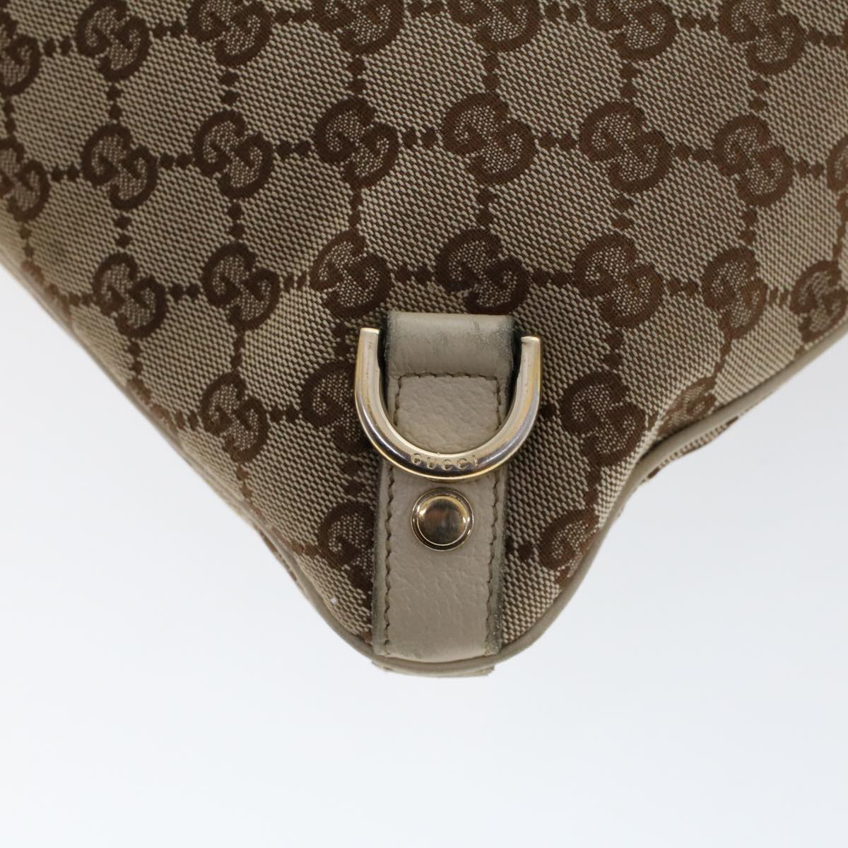 GUCCI GG Canvas Shoulder Bag Leather 2Set Beige Black tb736