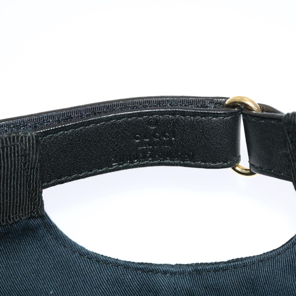 GUCCI GG Canvas Web Sherry Line Cap XL Black Red Green 200035 tb739