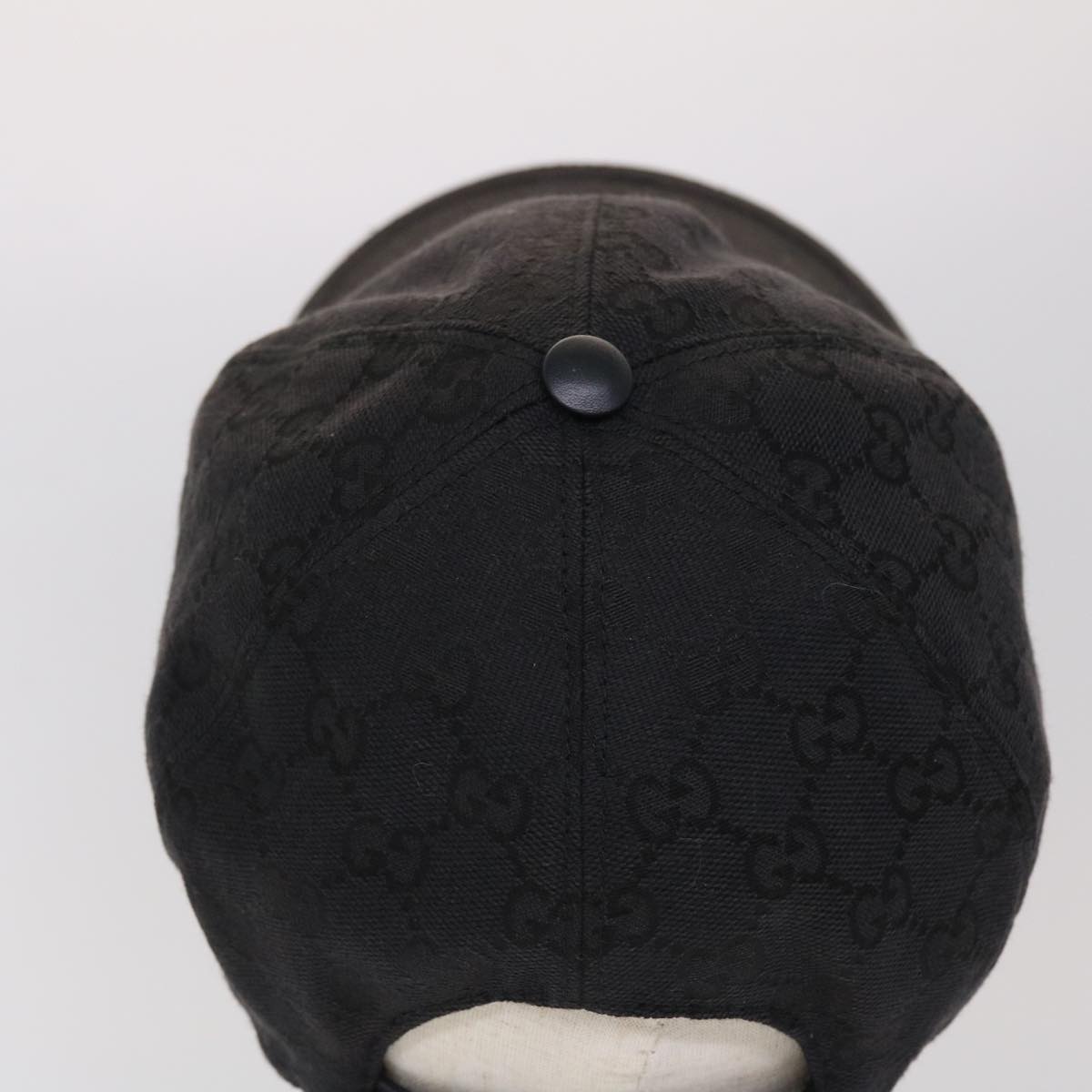 GUCCI GG Canvas Web Sherry Line Cap XL Black Red Green 200035 tb740