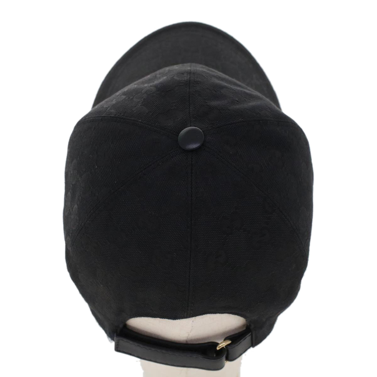 GUCCI GG Canvas Web Sherry Line Cap M Black Green Red 200035 tb743