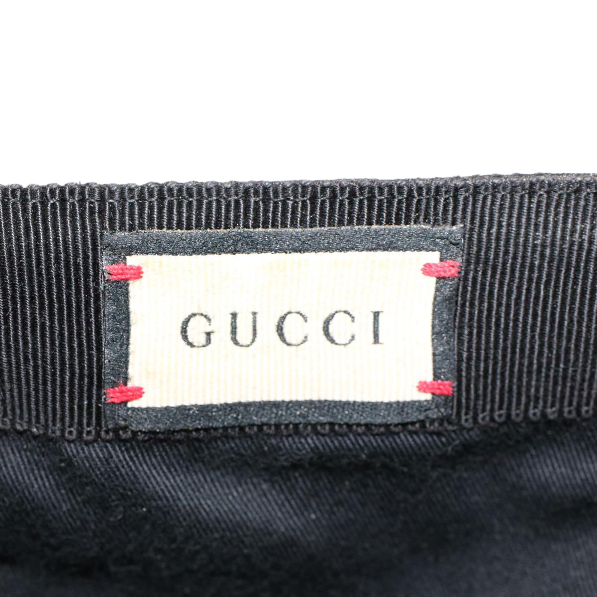 GUCCI GG Canvas Web Sherry Line Cap M Black Green Red 200035 tb743