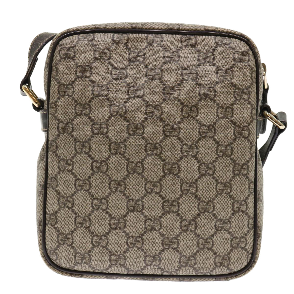 GUCCI GG Canvas Shoulder Bag PVC Leather Beige 233268 tb745