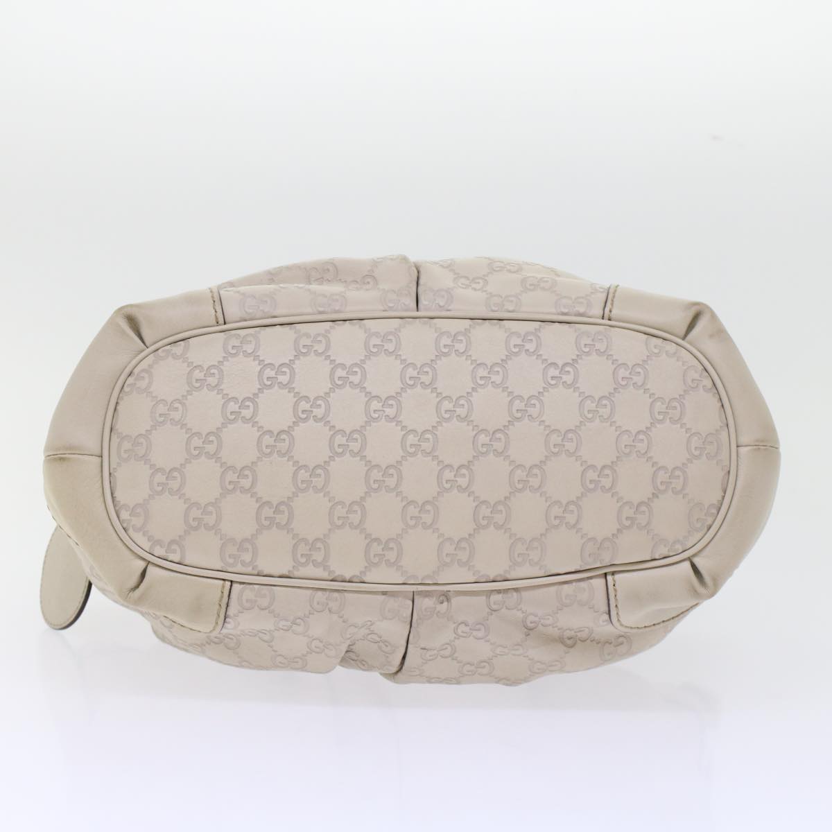 GUCCI GG Canvas Guccissima Sukey Hand Bag 2way White 247902 tb782