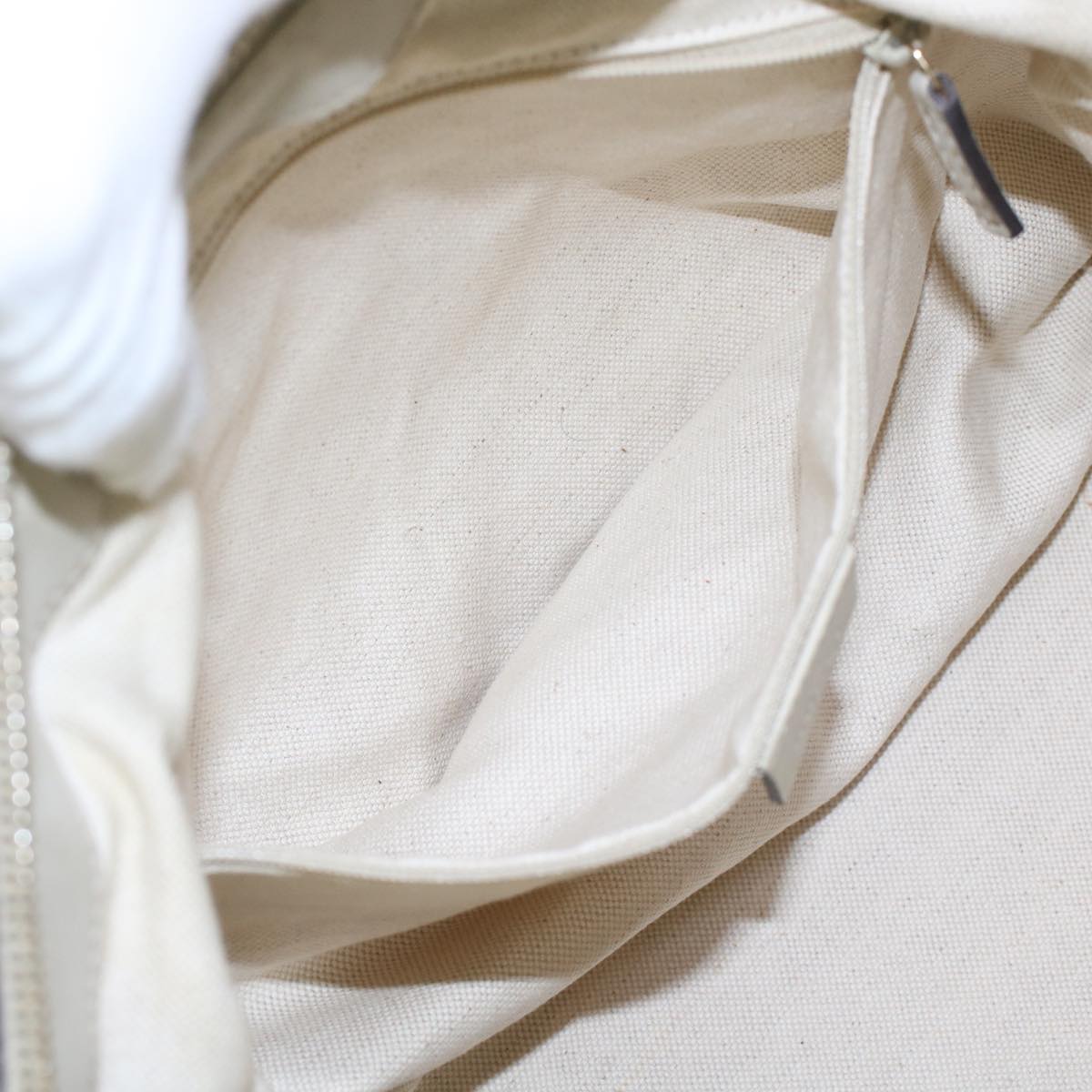 GUCCI GG Canvas Guccissima Sukey Hand Bag 2way White 247902 tb782