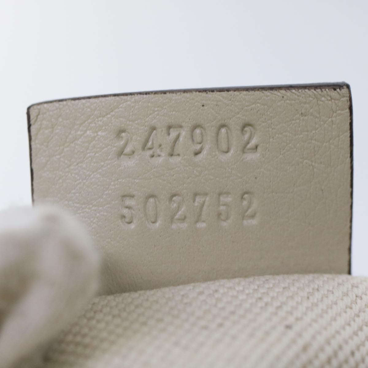 GUCCI GG Canvas Guccissima Sukey Hand Bag 2way White 247902 tb782