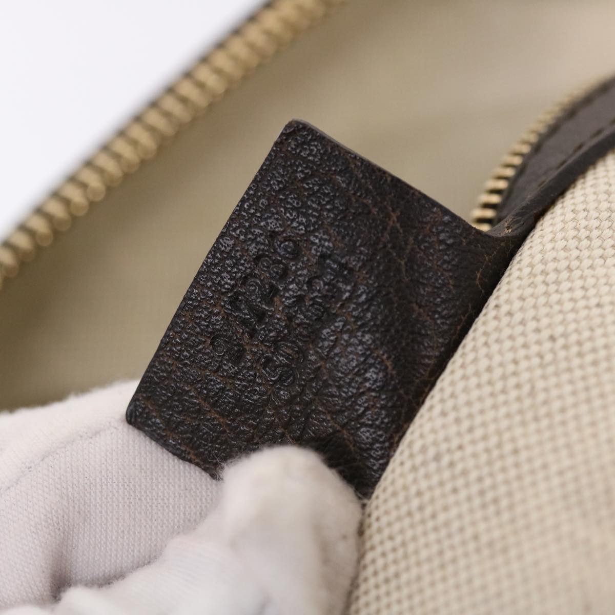 GUCCI Diamante Hand Bag Canvas Leather 2way Brown Beige 247286 tb817