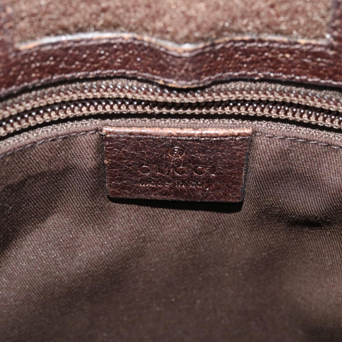 GUCCI GG Canvas Web Sherry Line Shoulder Bag Leather Beige Red 27639 tb860