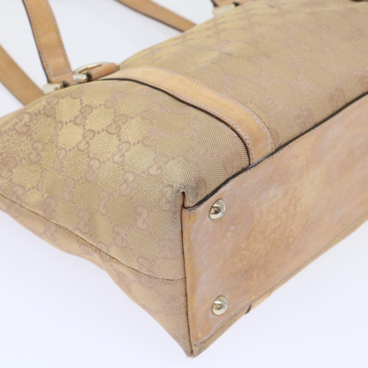 GUCCI GG Canvas Tote Bag Gold 141470 tb863