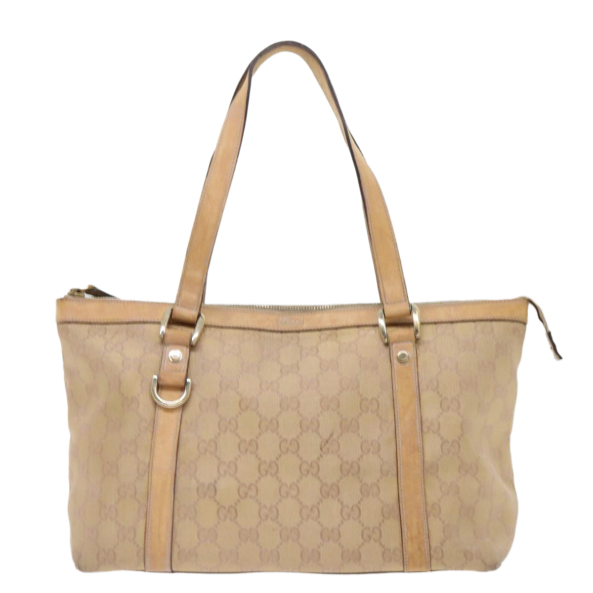 GUCCI GG Canvas Tote Bag Gold 141470 tb863