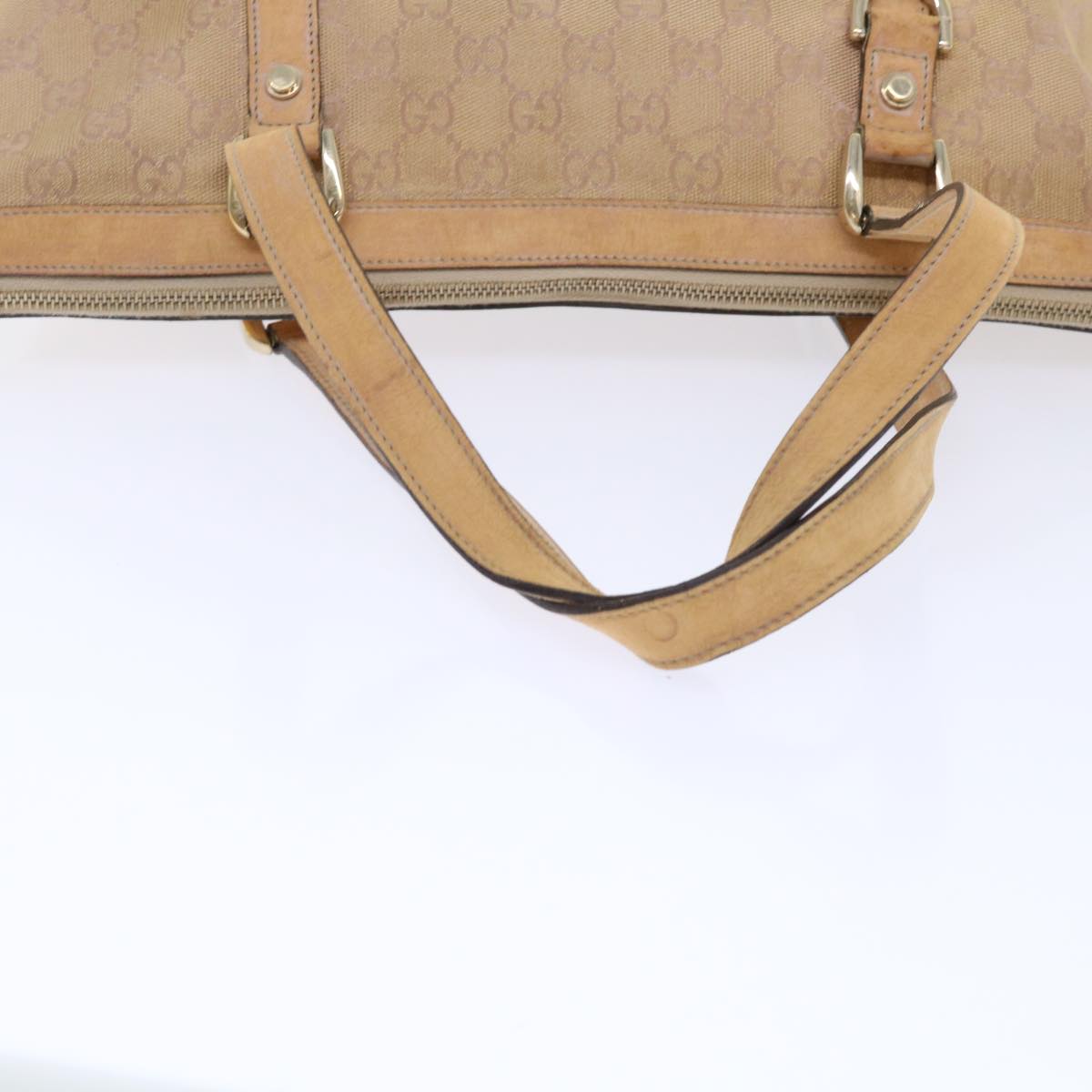 GUCCI GG Canvas Tote Bag Gold 141470 tb863