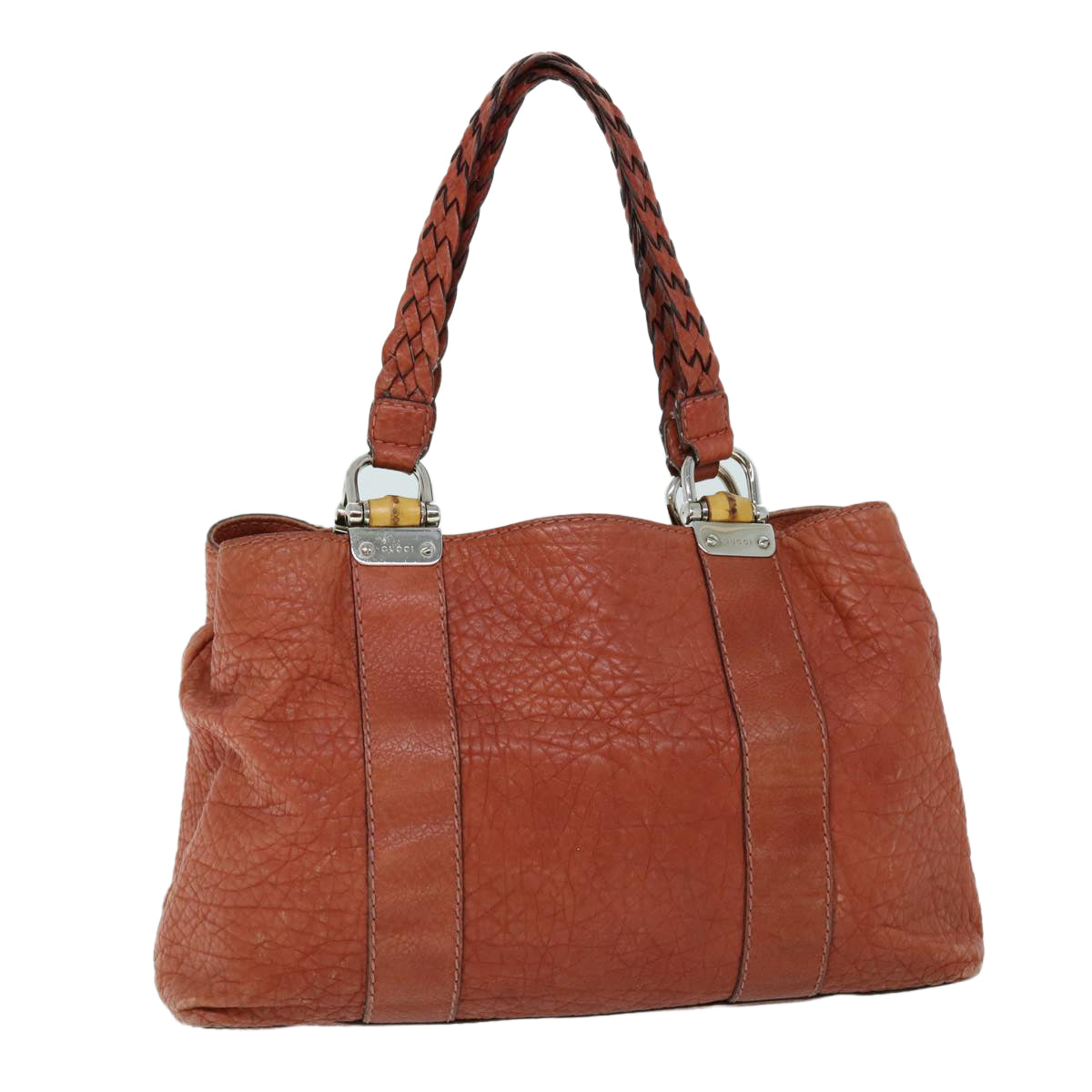GUCCI Tote Bag Leather Orange 232947 tb893