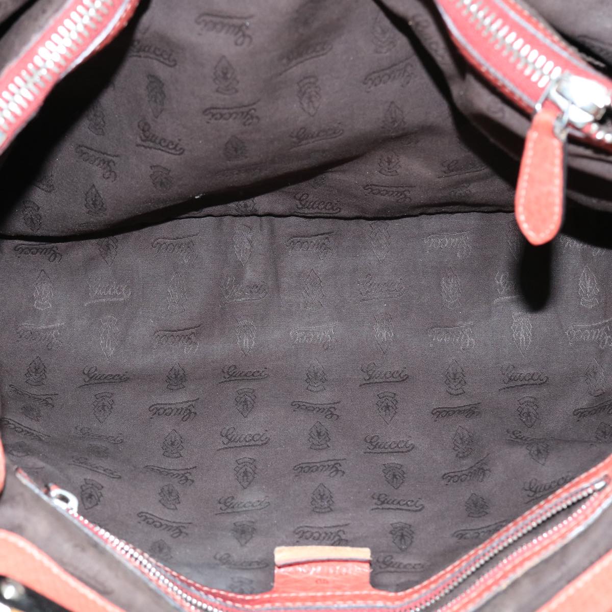 GUCCI Tote Bag Leather Orange 232947 tb893