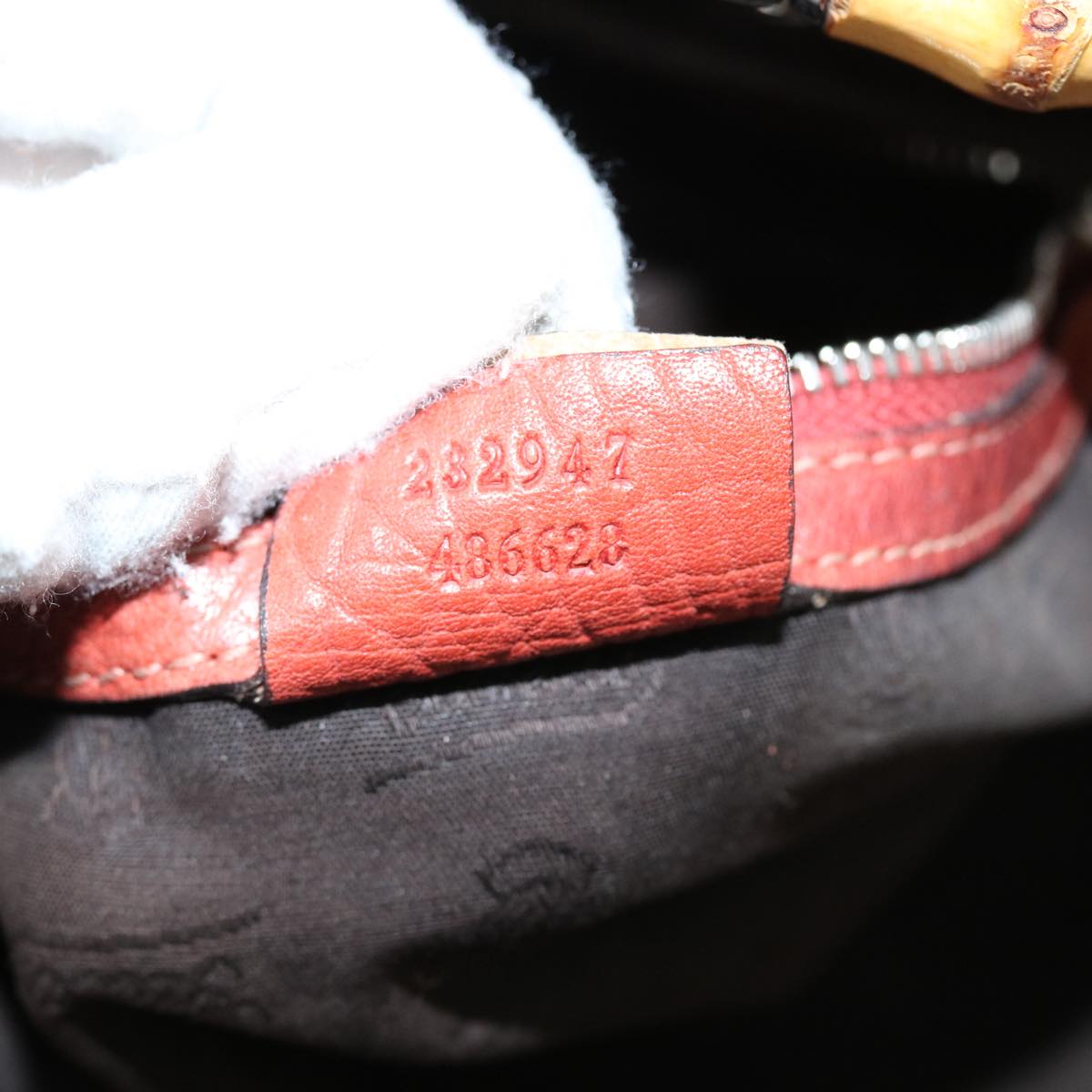 GUCCI Tote Bag Leather Orange 232947 tb893
