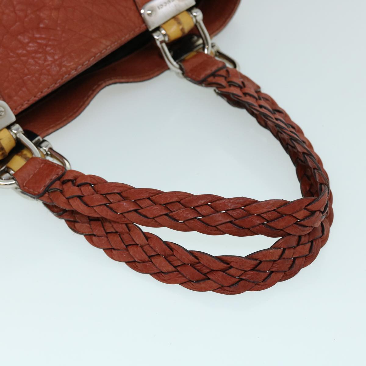 GUCCI Tote Bag Leather Orange 232947 tb893