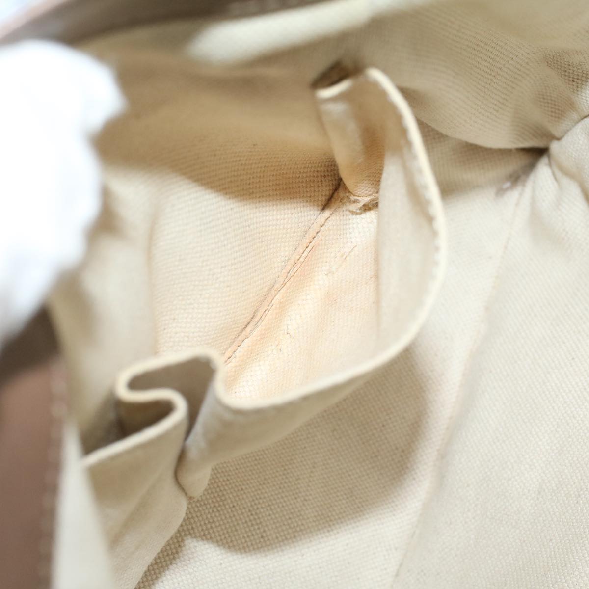 GUCCI GG Canvas Tote Bag PVC Leather Beige 336776 tb900