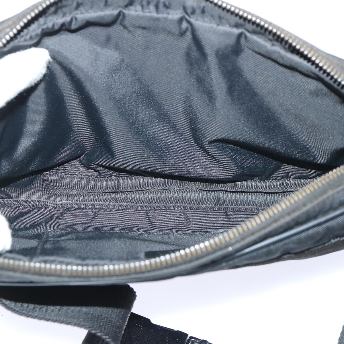 GUCCI Guccissima Waist bag Nylon Leather Black 162417 tb905