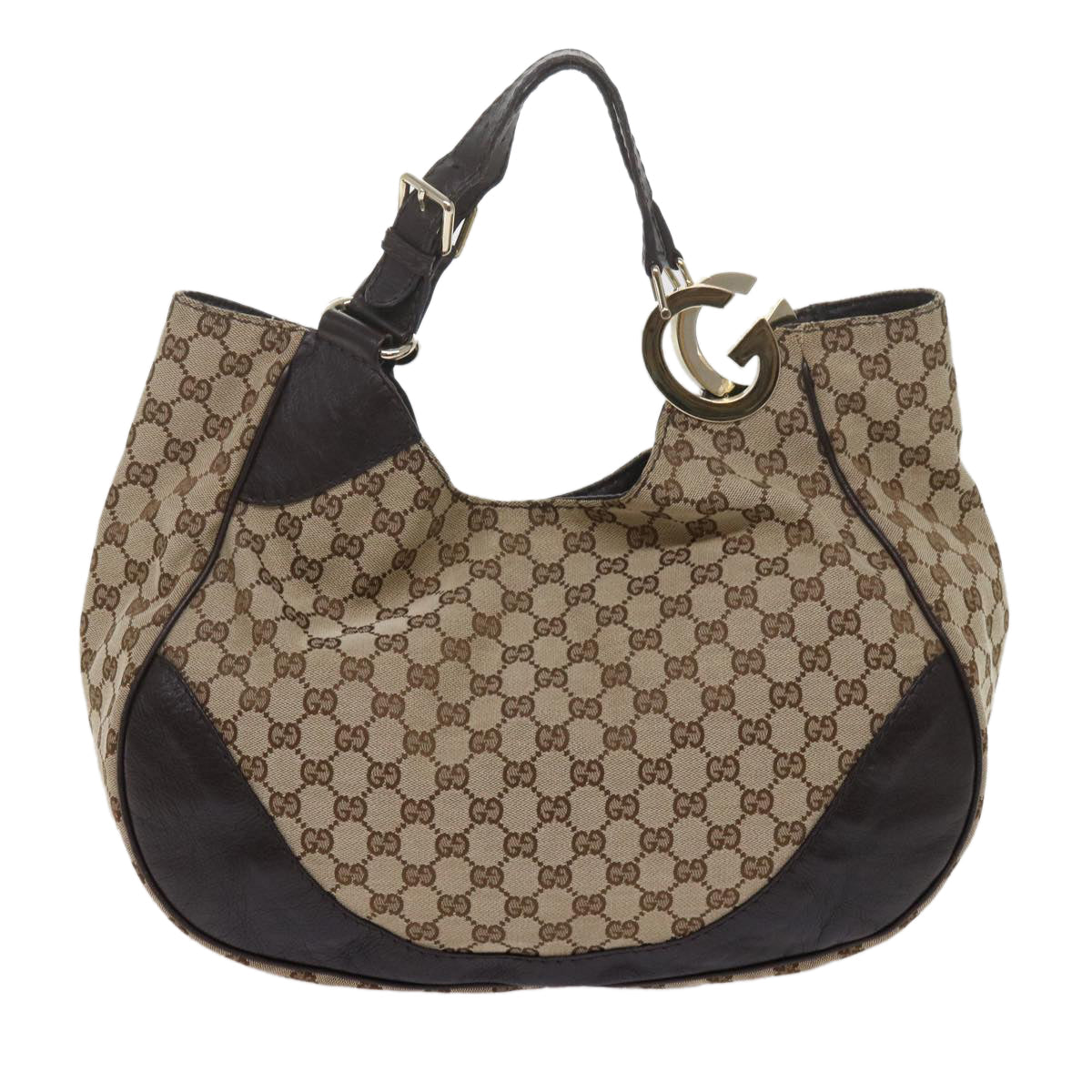 GUCCI GG Canvas Tote Bag Beige 203504 tb972