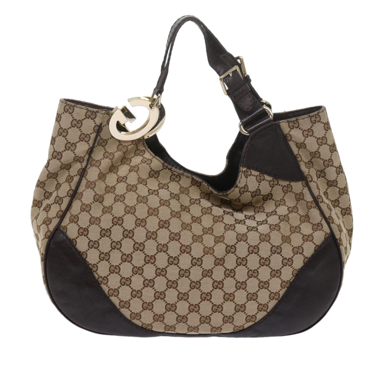GUCCI GG Canvas Tote Bag Beige 203504 tb972