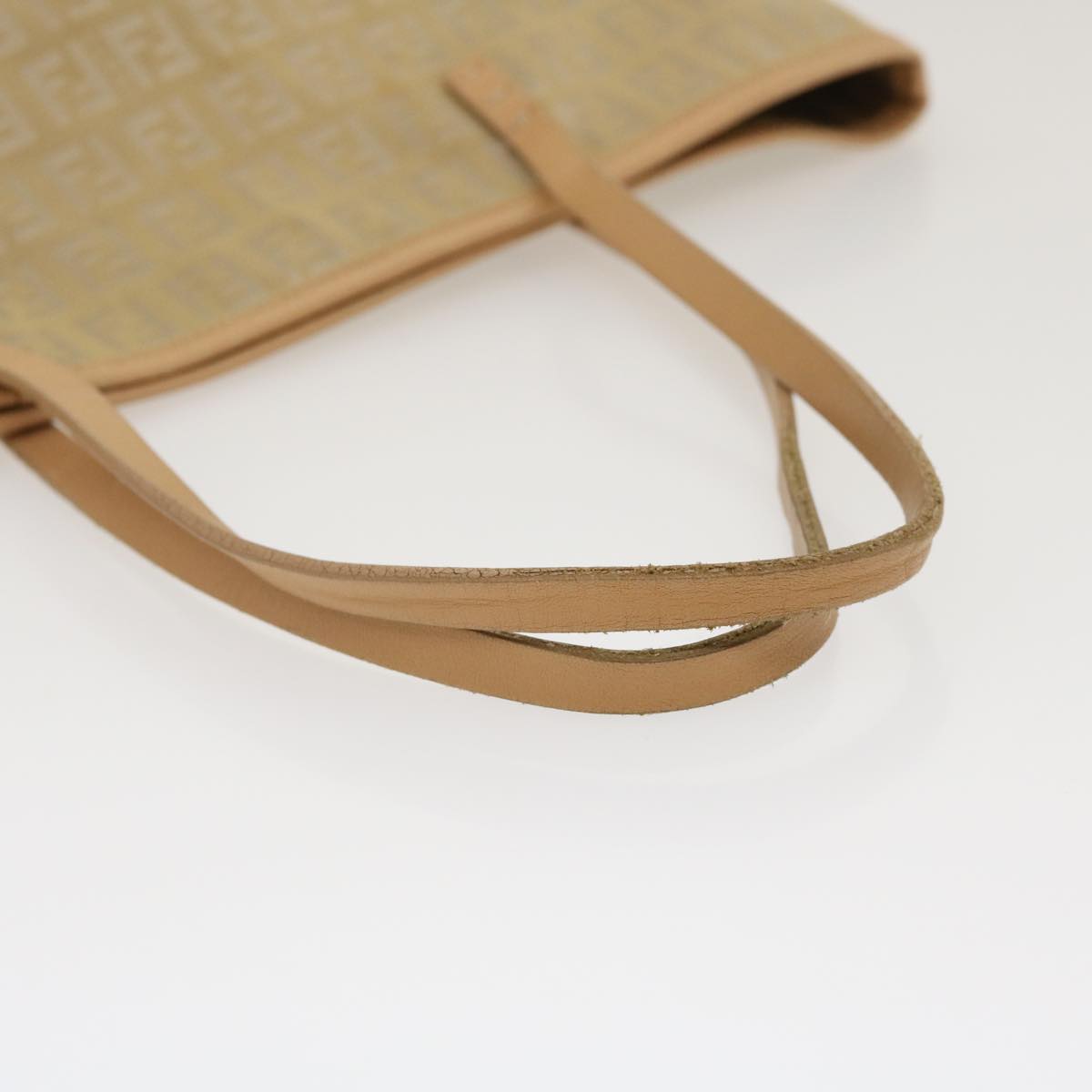 FENDI Zucchino Canvas Tote Bag Beige th2554