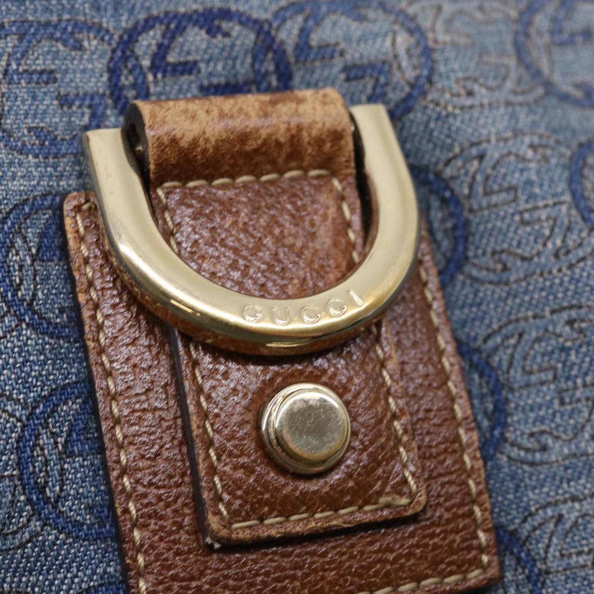 GUCCI Interlocking Tote Bag Blue th2955