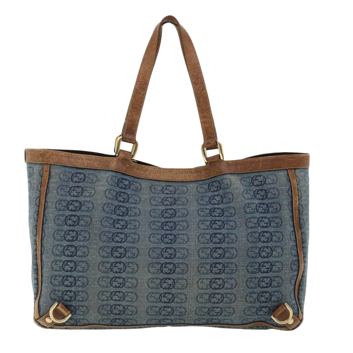 GUCCI Interlocking Tote Bag Blue th2955