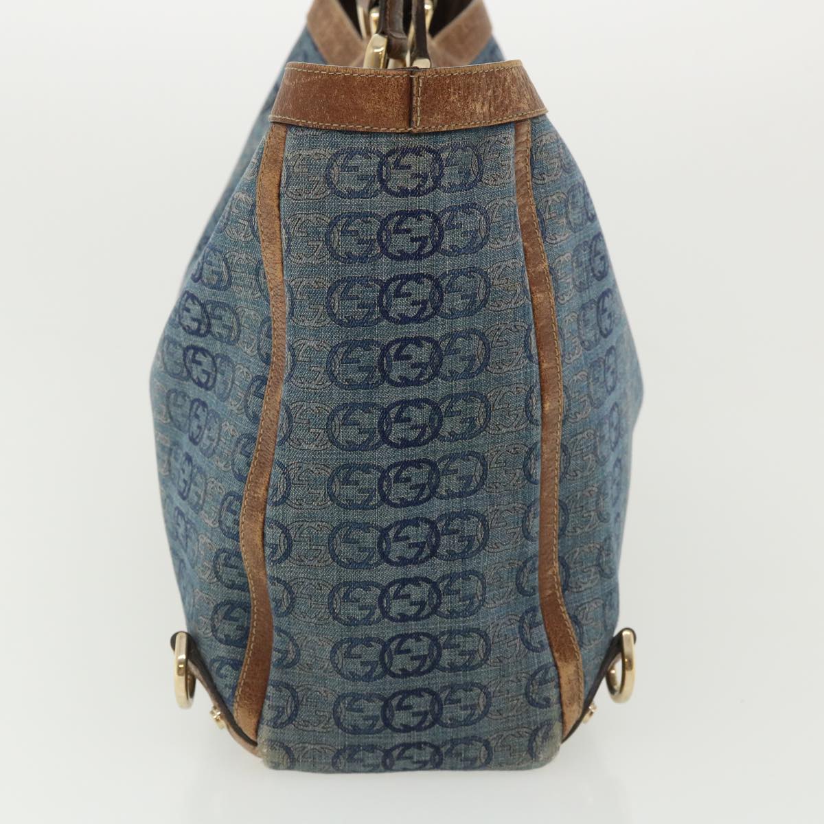GUCCI Interlocking Tote Bag Blue th2955