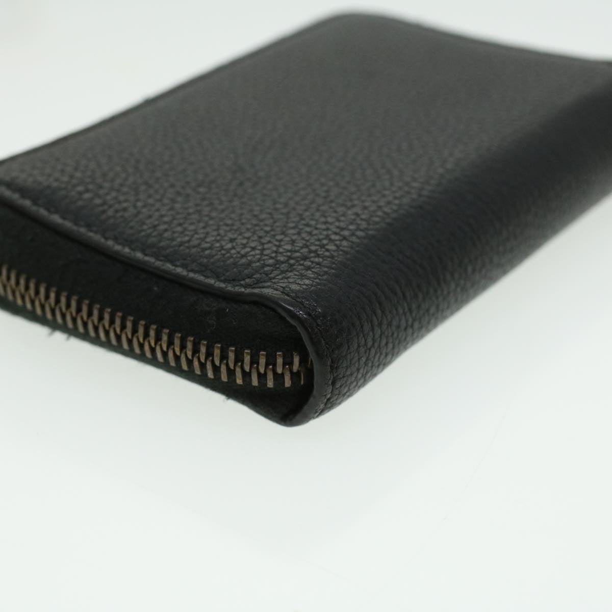 GUCCI Coin Purse Leather Black th3120
