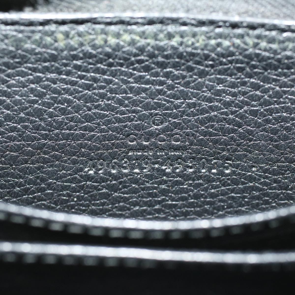 GUCCI Coin Purse Leather Black th3120