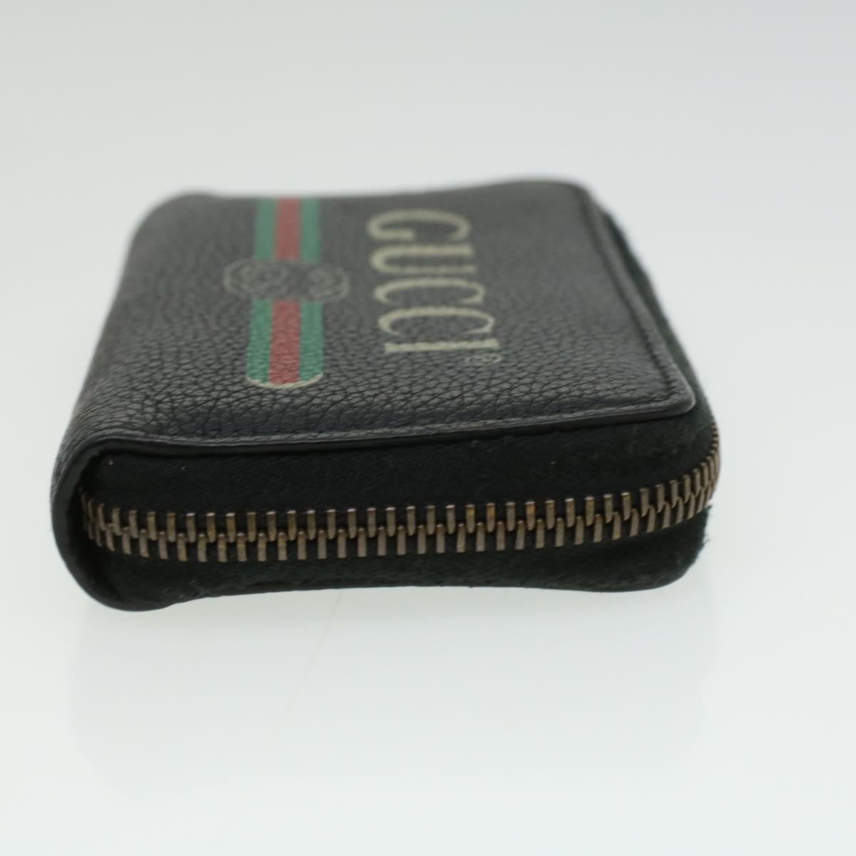 GUCCI Coin Purse Leather Black th3120
