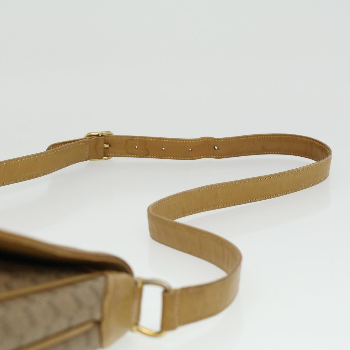 GUCCI Micro GG Canvas Shoulder Bag Beige th3237