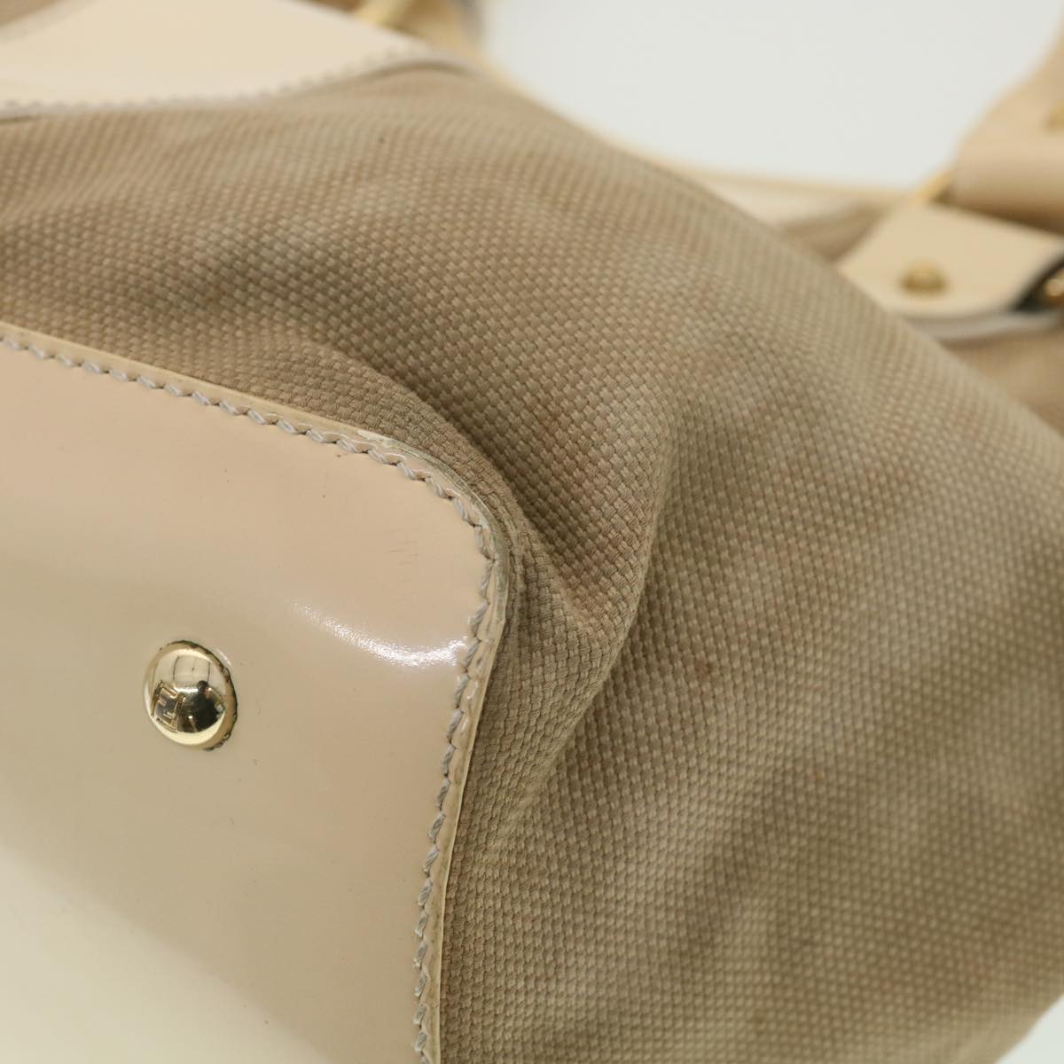 FENDI Shoulder Bag Canvas Beige 2435-8BH121-LAX-048 th3390