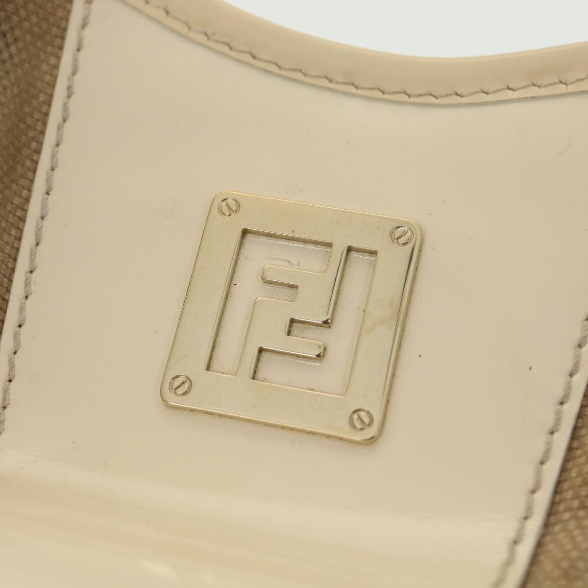 FENDI Shoulder Bag Canvas Beige 2435-8BH121-LAX-048 th3390