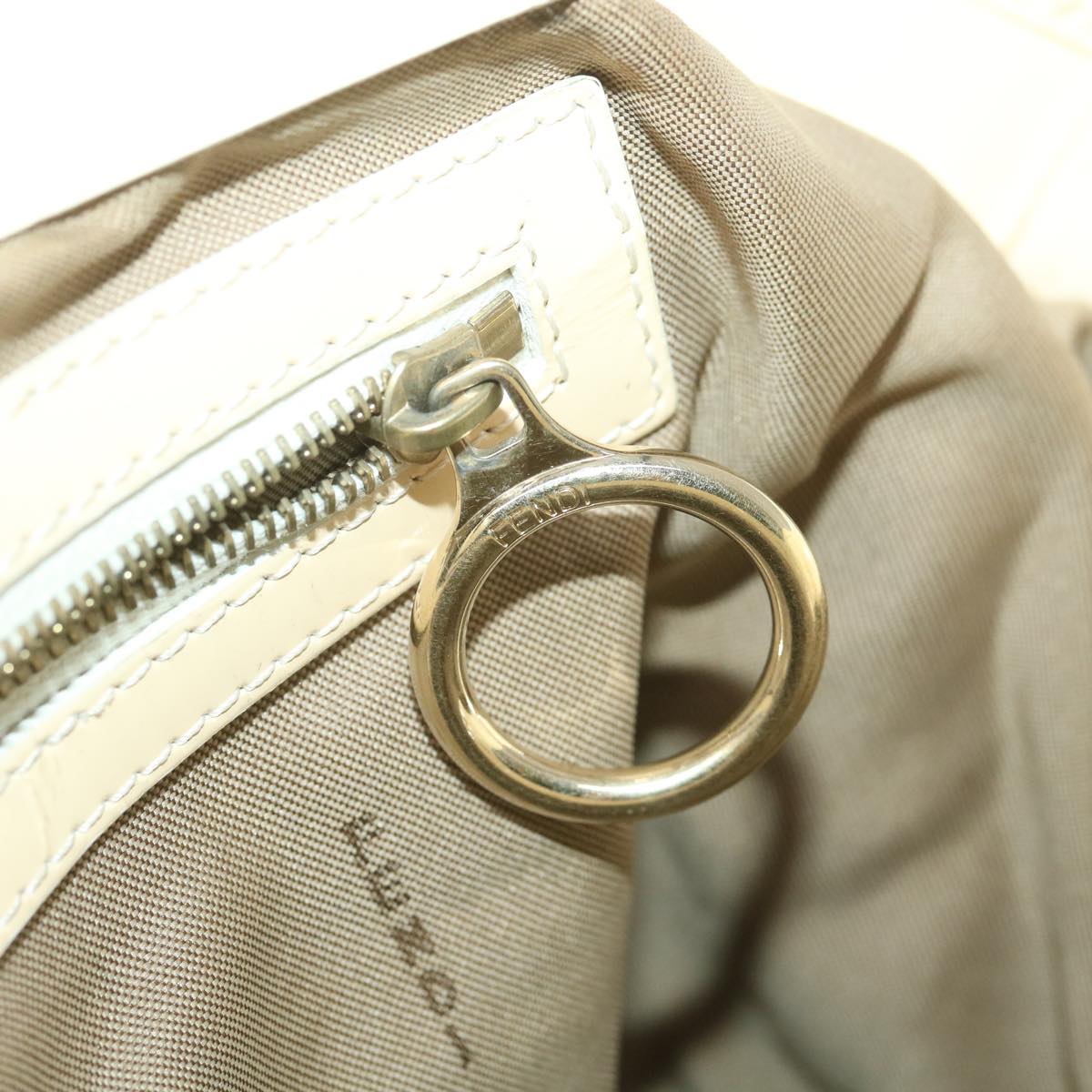 FENDI Shoulder Bag Canvas Beige 2435-8BH121-LAX-048 th3390