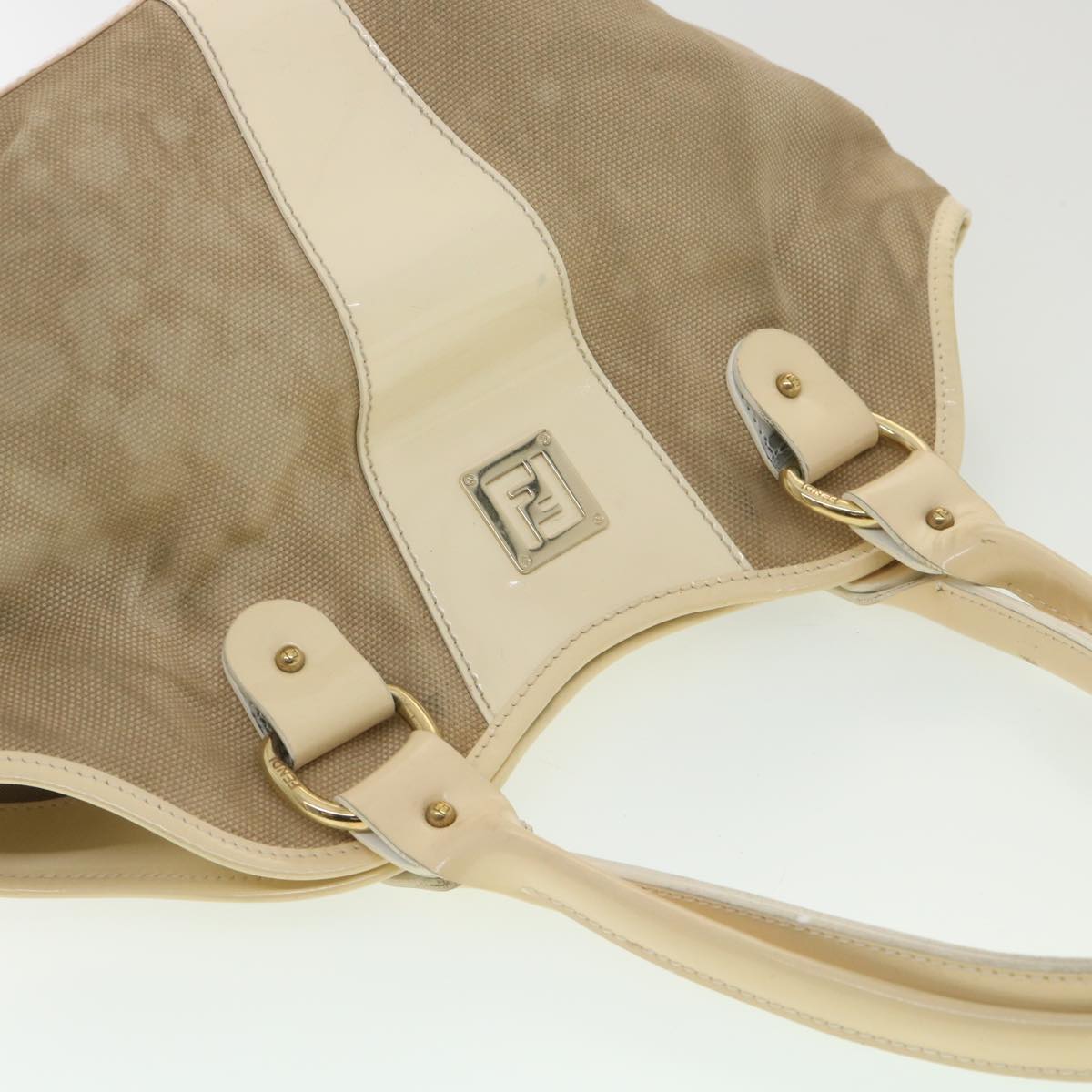 FENDI Shoulder Bag Canvas Beige 2435-8BH121-LAX-048 th3390