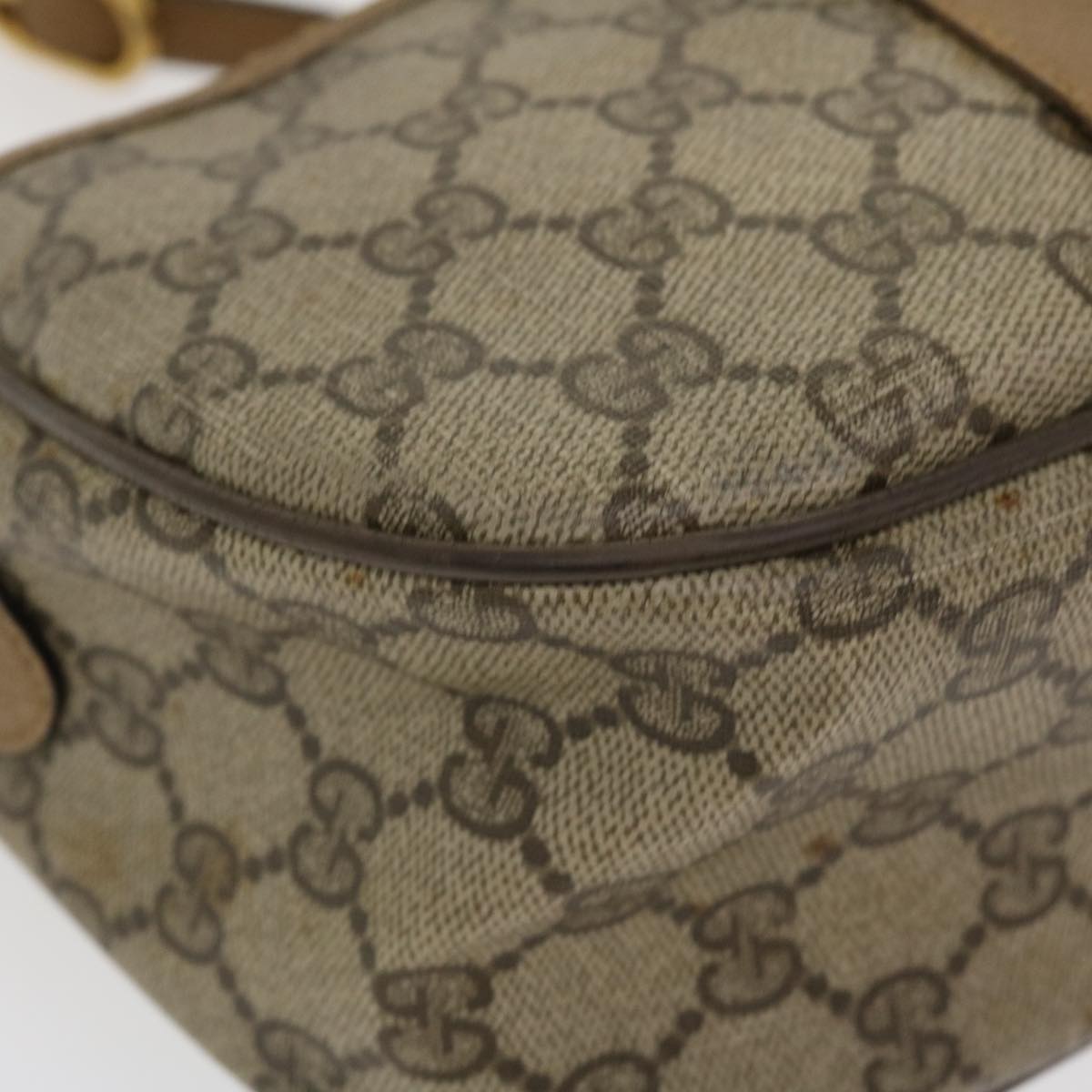 GUCCI GG Canvas Web Sherry Line Shoulder Bag Beige Red Green 8902032 th3418
