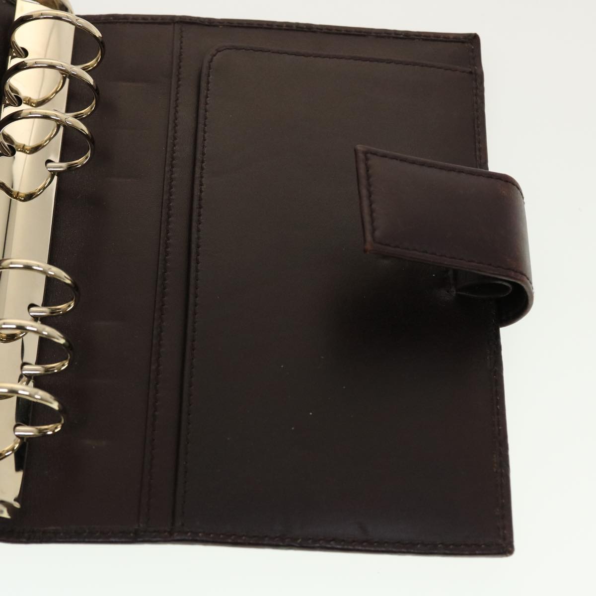 GUCCI GG Canvas Guccissima Agenda MM Day Planner Cover Brown 115241 th3649