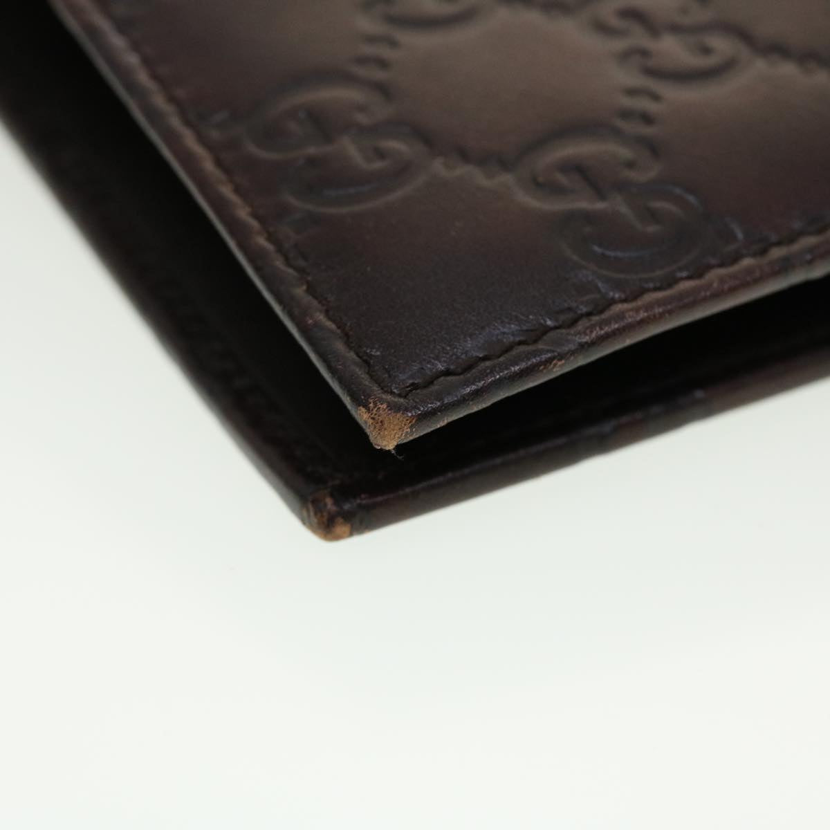 GUCCI GG Canvas Guccissima Agenda MM Day Planner Cover Brown 115241 th3649