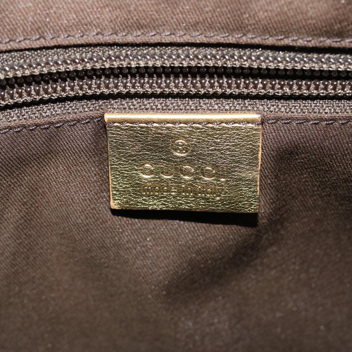 GUCCI GG Crystal Sherry Line Shoulder Bag Gold Brown Orange 181092 th3701