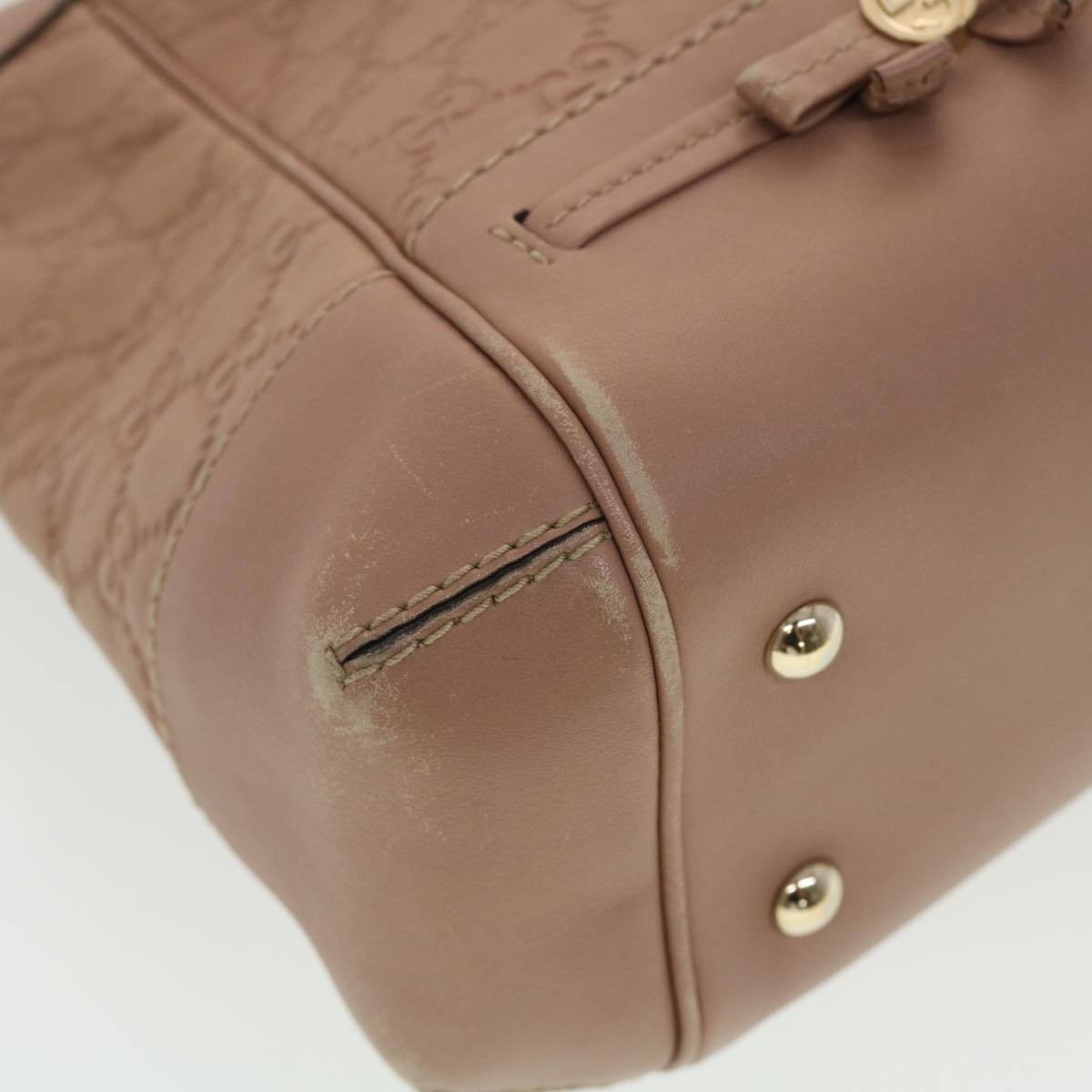 GUCCI GG Canvas Guccissima Hand Bag 2way Shoulder Bag Beige 269894 th3730