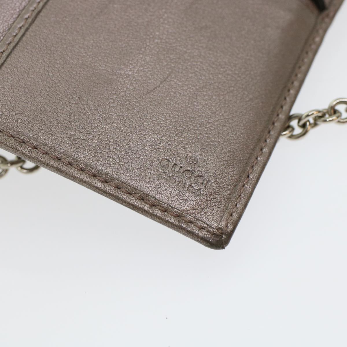GUCCI GG Canvas Chain Wallet Brown 224262 th3850
