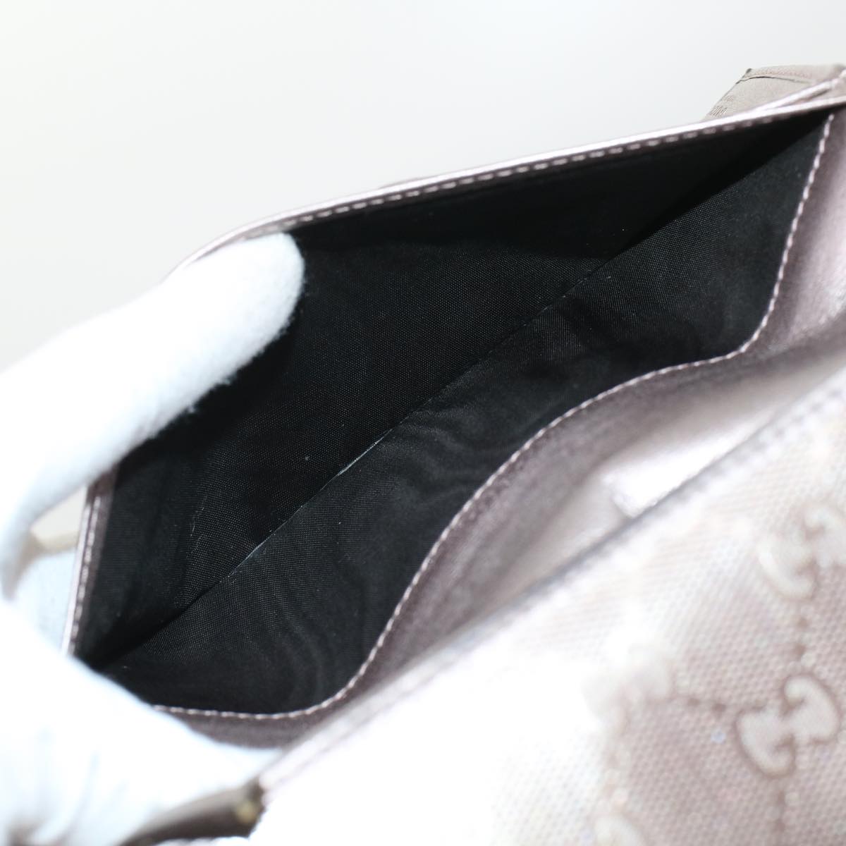 GUCCI GG Canvas Chain Wallet Brown 224262 th3850