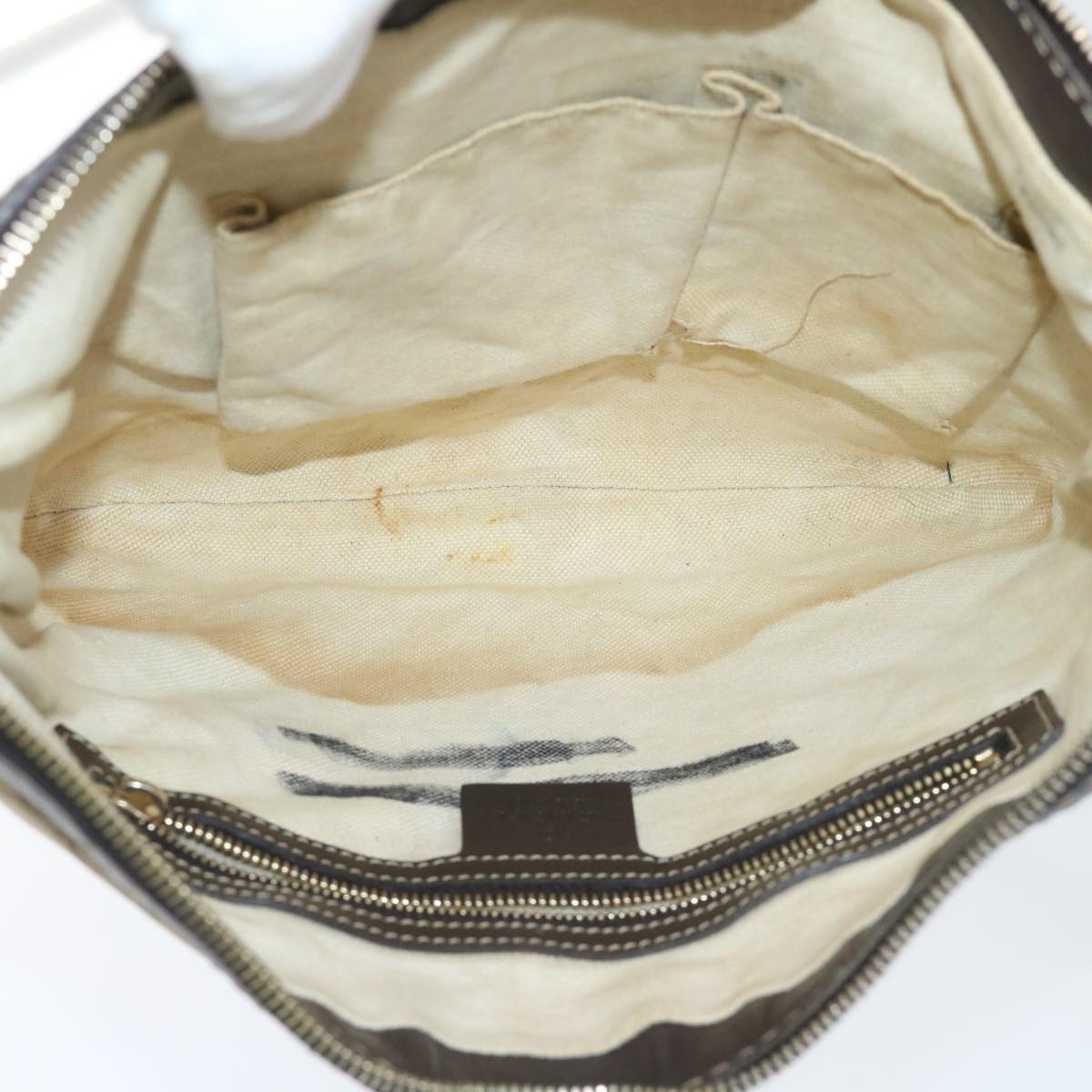 GUCCI GG Canvas Shoulder Bag Beige 257072 th3852