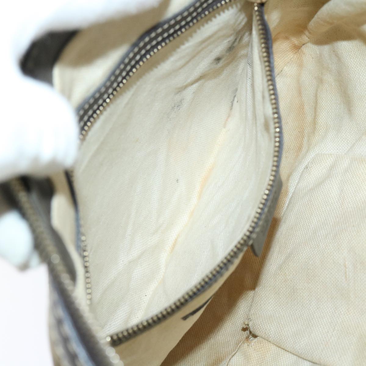 GUCCI GG Canvas Shoulder Bag Beige 257072 th3852
